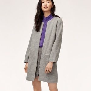 Wilfred Coat—- Branville size small——light grey.